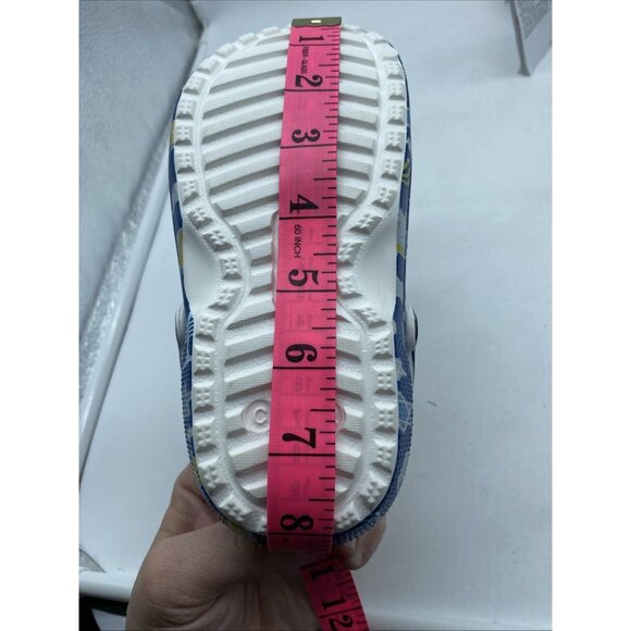 Crocs Classic Lined Blue Hanukkah Clogs Shoes Sandals Jewish Kids Size 12 C - Picture 13 of 15